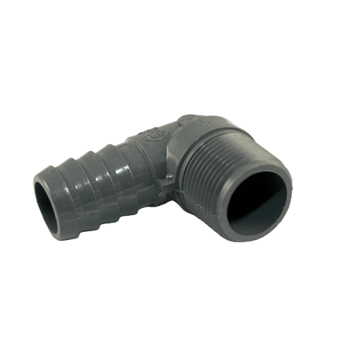 PVC Insert Elbow MPT x Hose