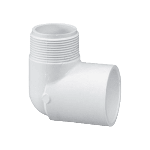 PVC Sch. 40 Street Elbow 90 Degree MPT x Socket