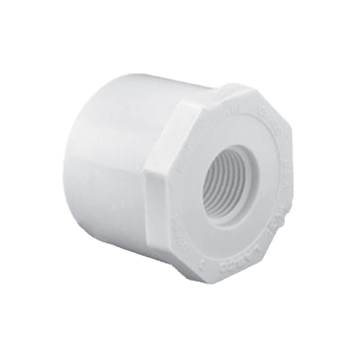 PVC Sch. 40 Reducer Bushing Flush Style – Spigot x Fpt